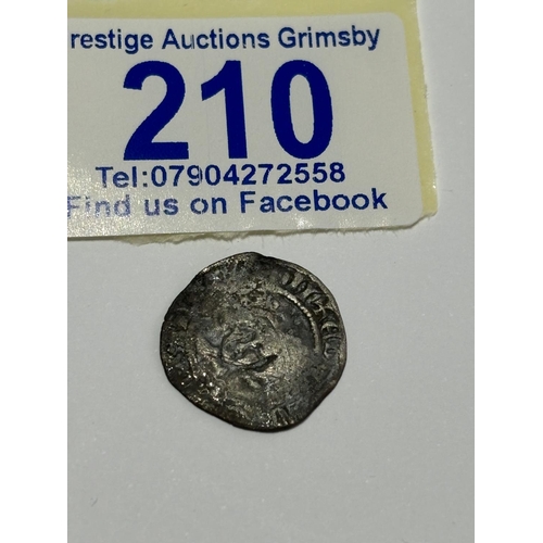 210 - EARLY ENGLISH SILVER COIN