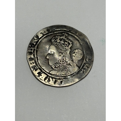 212 - ELIZABETH FIRST SILVER COIN 1598