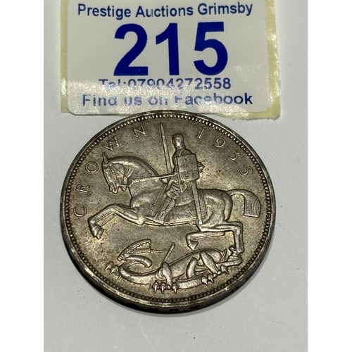 215 - 1935 SILVER ROCKING HORSE CROWN