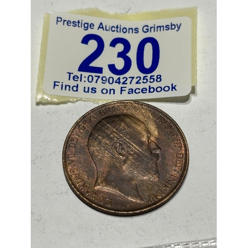 230 - NICE GRADE BRITISH PENNY 1903