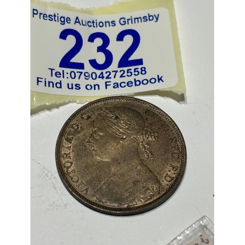 232 - NICE GRADE BRITISH PENNY 1887