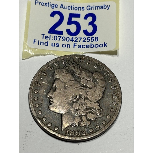 253 - 1882 SILVER MORGAN DOLLAR