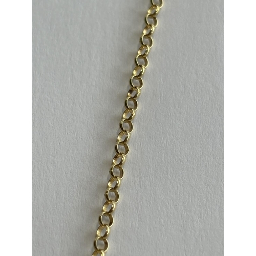 28 - 9CT GOLD BELCHER NECKLACE 16