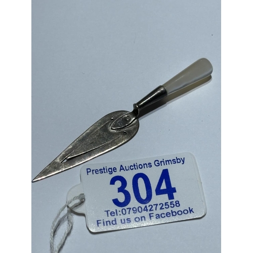 304 - STERLING SILVER BOOK MARK