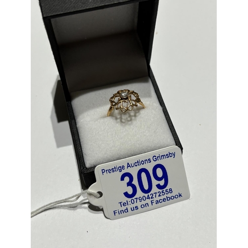 309 - 9CT GOLD RING 1.41G