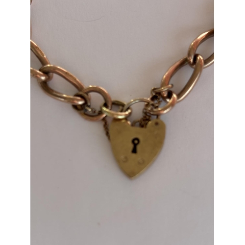 53 - 9CT GOLD BRACELET IDEAL FOR CHARMS 22.28G