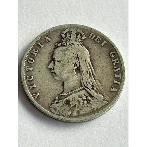 62 - 1892 SILVER HALF CROWN AS SEEN