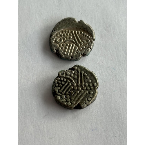 72 - 2 X EARLY MALWA GADHALYA COINS