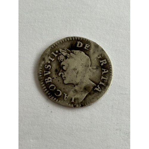 75 - 1687 SILVER FOUR PENCE CONDITION AS SEEN