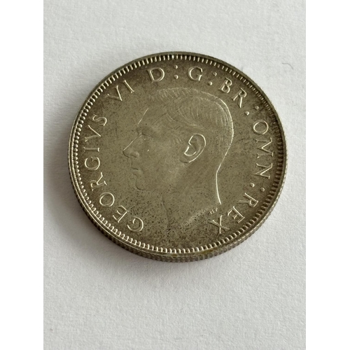 76 - 1937 SILVER 2 SHILLINGS EXCELLENT GRADE WITH LUSTRE