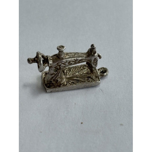 8 - STERLING SILVER CHARM/PENDANT SEWING MACHINE