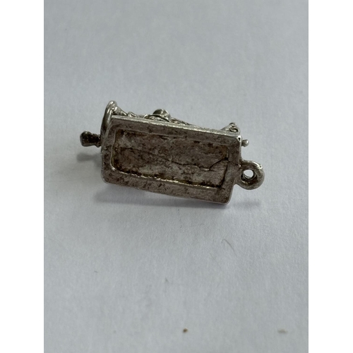 8 - STERLING SILVER CHARM/PENDANT SEWING MACHINE