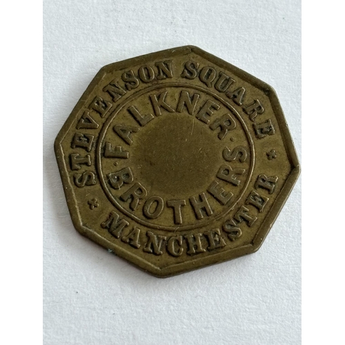 81 - RARE FALKNER MANCHESTER BROTHERS 19TH CENTURY TOKEN