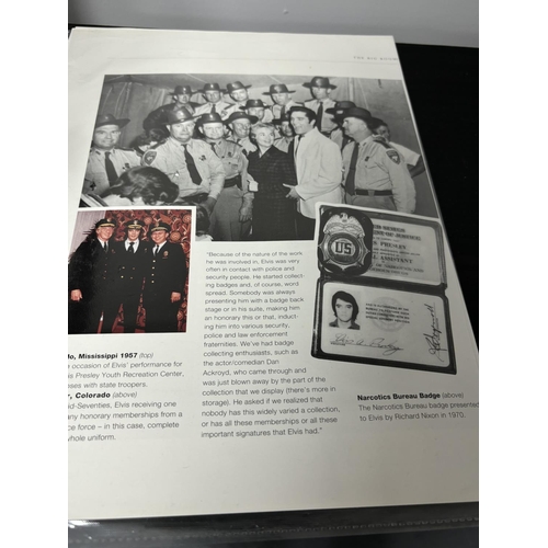 43 - 2 SHERIFF BADGES WHICH WERE PART OF ELVIS PRESLEY'S PERSONAL COLLECTION. THESE COME WITH A PHOTOGRAP... 