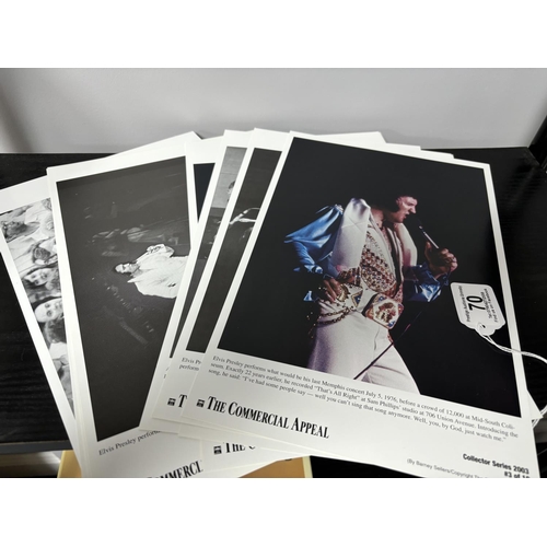 70 - 12 X ELVIS PRESLEY PRINTS IMMACULATE CONDITION FROM THE COMMERCIAL APPEAL