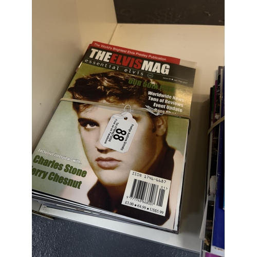 88 - 18 X THE ELVIS MAG FAN CLUB MAGAZINES