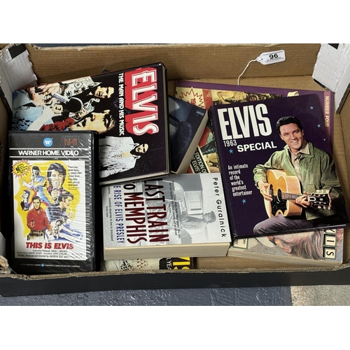 96 - BOX OF ASSORTED ELVIS PRESLEY BOOKS