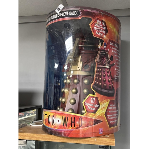 251 - DOCTOR WHO RADIO CONTROLLED SUPREME DALEK BOXED