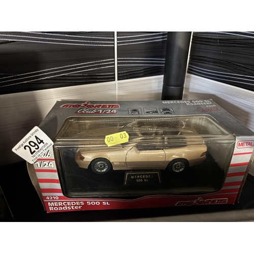 294 - MERCEDES BOXED CAR