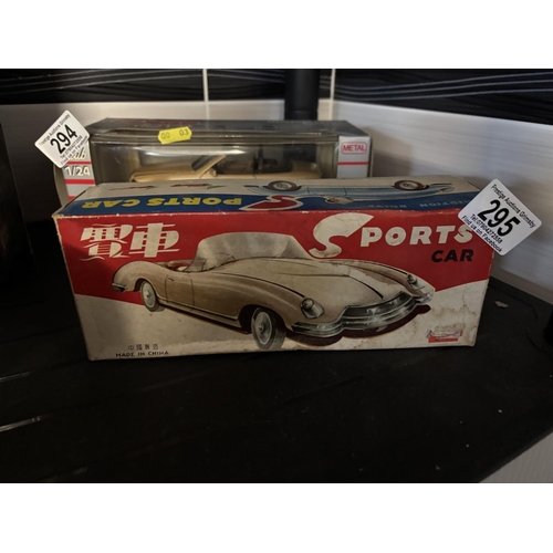 295 - VINTAGE SPORTS CAR FRICTION DRIVE BOXED