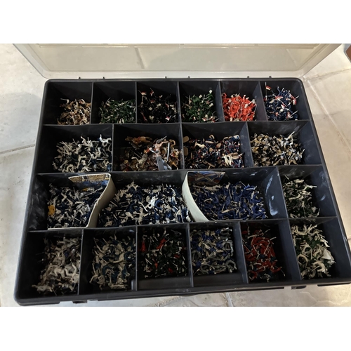 317 - 2 STORAGE CASES OF MODEL SOLDIERS/ACCESSORIES PLEASE SEE PICTURES FOR CONTENT