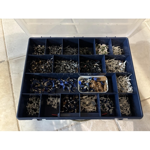 319 - 2 STORAGE CASES OF MODEL SOLDIERS/ACCESSORIES PLEASE SEE PICTURES FOR CONTENT