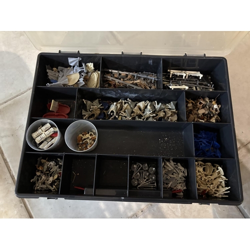 320 - 2 STORAGE CASES OF MODEL SOLDIERS/ACCESSORIES PLEASE SEE PICTURES FOR CONTENT