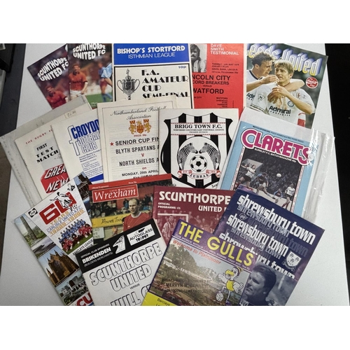 117 - BOX OF ASSORTED FOOTBALL PROGRAMMES INCLUDING RUGBY LEAGUE, F.A CUP