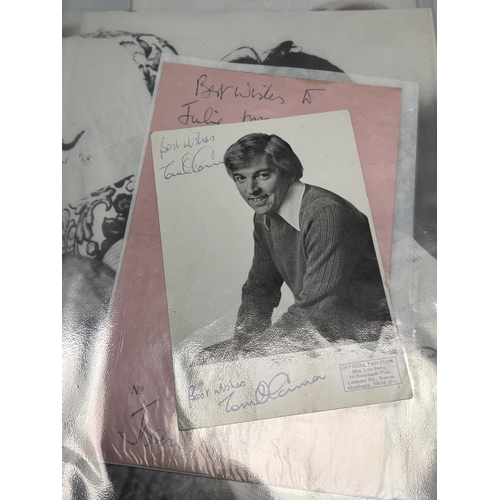 16 - FOLDER OF ASSORTED AUTOGRAPHS SPANNING THE DECADES