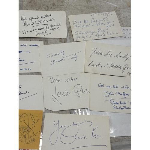 17 - 23 ASSORTED AUTOGRAPHS FROM YESTERYEAR