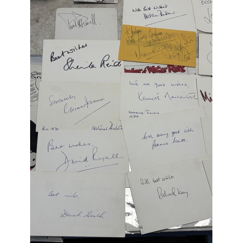 17 - 23 ASSORTED AUTOGRAPHS FROM YESTERYEAR