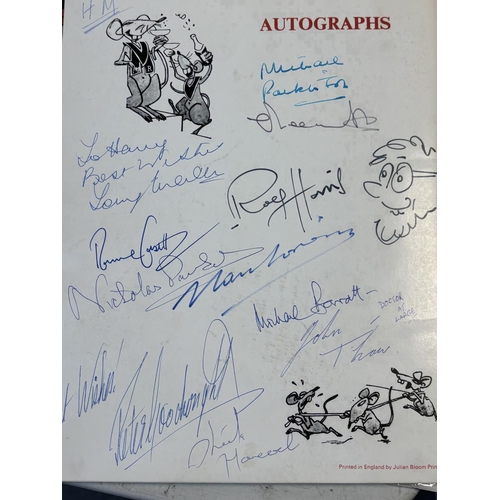 20 - 1972 GRAND ORDER OF WATER RATS ANNUAL BALL AT GROSVENOR HOUSE LONDON SIGNED BY MANY NAMES