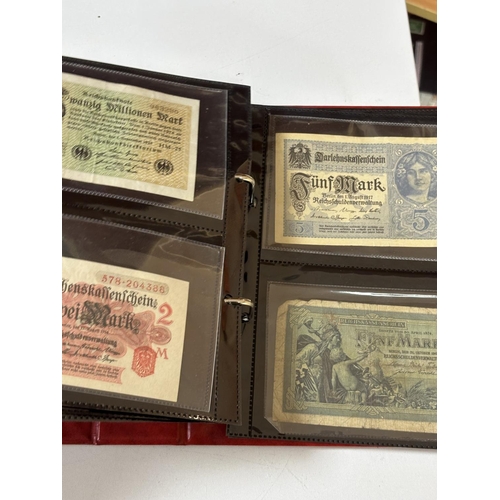 FOLDER OF ASSORTED BANK NOTES