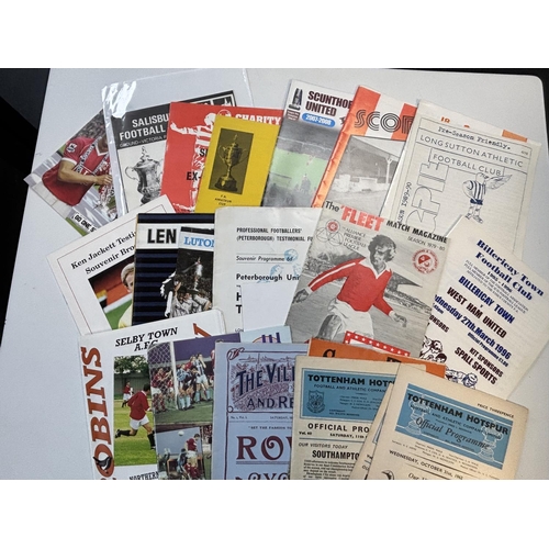 30 - LARGE BOX OF ASSORTED FOOTBALL PROGRAMMES SPANNING FROM 1970'S TO PRESENT DAY