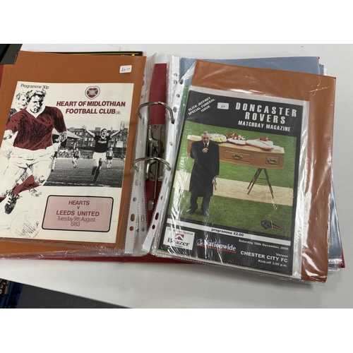 52 - FOLDER OF ASSORTED FOOTBALL EMPHEMERA INCLUDING CUP FINAL PROGRAMMES