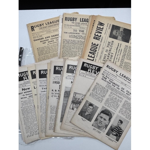 83 - FOLDER OF RUGBY LEAGUE REVIEW PAPERS WILL INCLUDE SOME FROM THE 1940'S