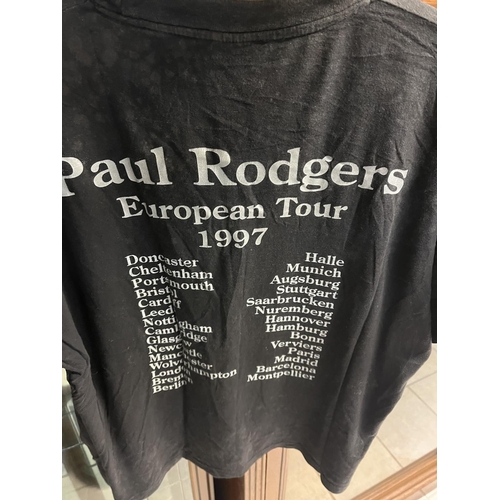 101 - PAUL RODGERS 1997 SIZE LARGE ORIGINAL T-SHIRT BOUGHT AT THE MUSIC/TOUR VENUE PLEASE SEE PICTURES FOR... 