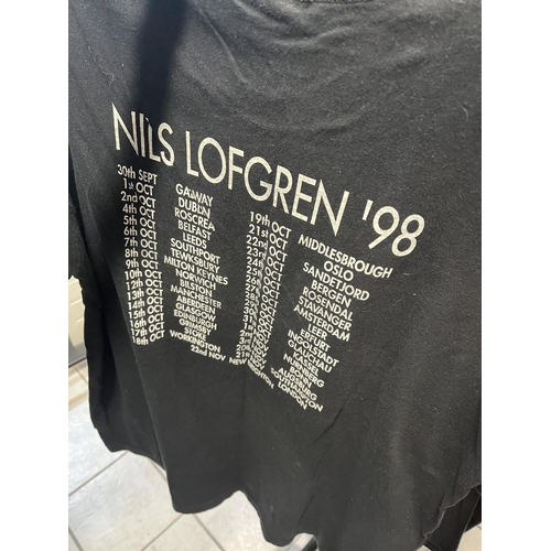 130 - NILS LOFGREN 1998 SIZE EXTRA LARGE ORIGINAL T-SHIRT BOUGHT AT THE MUSIC/TOUR VENUE PLEASE SEE PICTUR... 