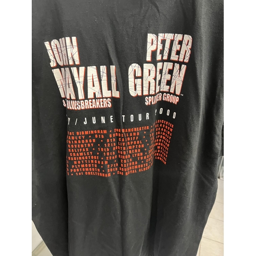 14 - JOHN MALE & THE BLUES BREAKERS & PETER GREEN FROM SPLINTER GROUP 2000 SIZE LARGE ORIGINAL T-SHIRT BO... 