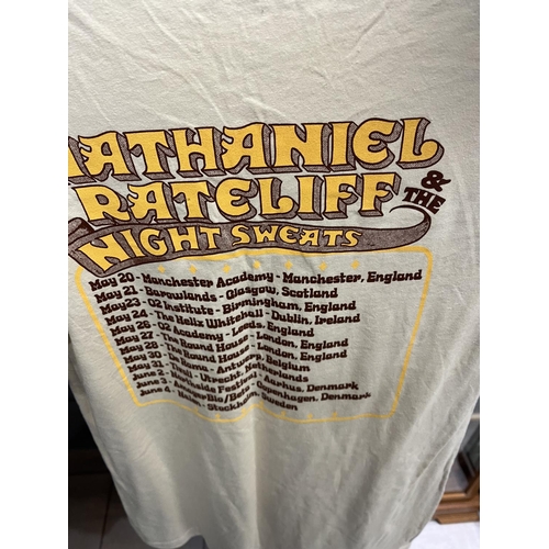 157 - NATHANIEL RATELIFF & THE NIGHTSWEATS SIZE MEDIUM ORIGINAL T-SHIRT BOUGHT AT THE MUSIC/TOUR VENUE PLE... 