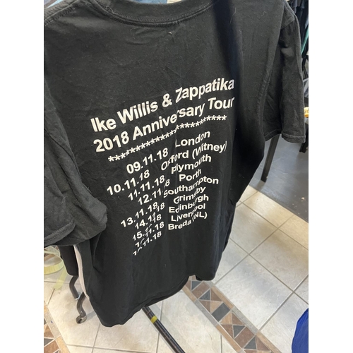 187 - IKE WILLIS & ZAPPATIKA 2018 SIZE LARGE ORIGINAL T-SHIRT BOUGHT AT THE MUSIC/TOUR VENUE PLEASE SEE PI... 