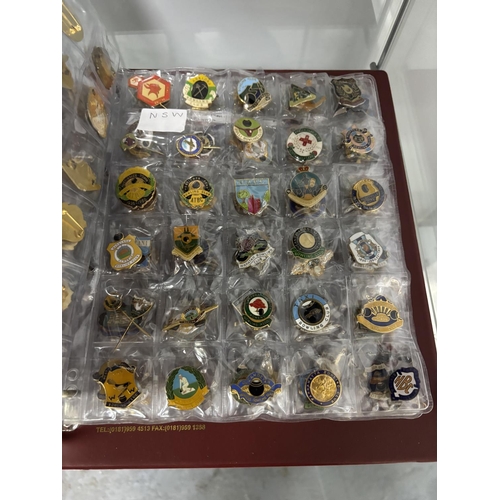 140 - FOLDER OF NEW SOUTH WALES BOWLING BADGES OVER 300 BADGES IN THE FOLDER PLEASE SEE PICTURES FOR DETAI... 