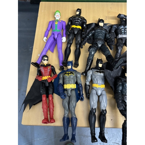 167 - BOX OF BATMAN FIGURES INCLUDES BATMAN, THE JOKER, BATGIRL, WONDER WOMAN PLEASE SEE PICTURES FOR DETA... 