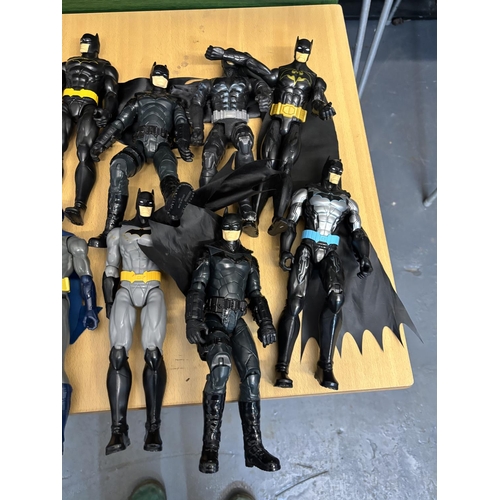 167 - BOX OF BATMAN FIGURES INCLUDES BATMAN, THE JOKER, BATGIRL, WONDER WOMAN PLEASE SEE PICTURES FOR DETA... 