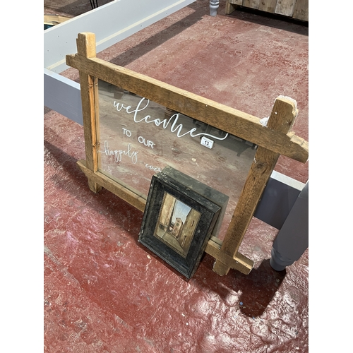 13 - MIRROR & A PAINTING