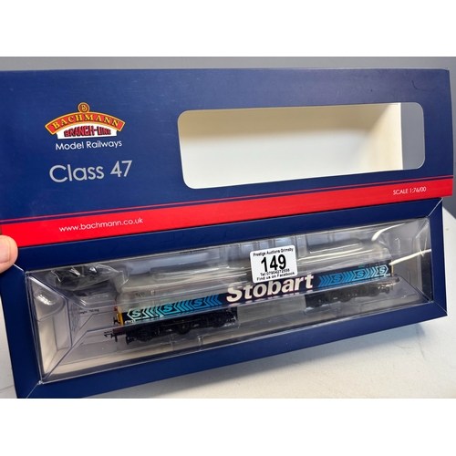 149 - BACHMANN STOBART RAIL CLASS 47 47832 REPAINT CHASIS WEATHERED BOXED