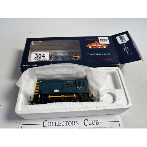 304 - BACHMANN DCC ON BOARD 32-102A DIESEL SHUNTER 08762 BR BLUE