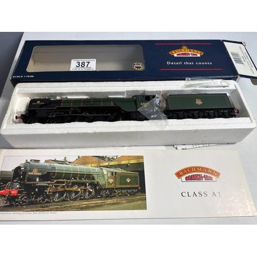 387 - BACHMANN 32-552 CLASS A1 60147 NORTH EASTERN BR BLUE E/EMBLEM BLUE BRANCH LINE RIBAND