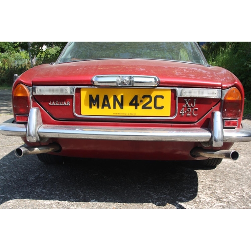 18 - MAN42C
Red/Black Jaguar XJ 4.2 Coupe
First Registered 02.11.1977
Approx 
Tax expired 29.02.2020
Auto... 