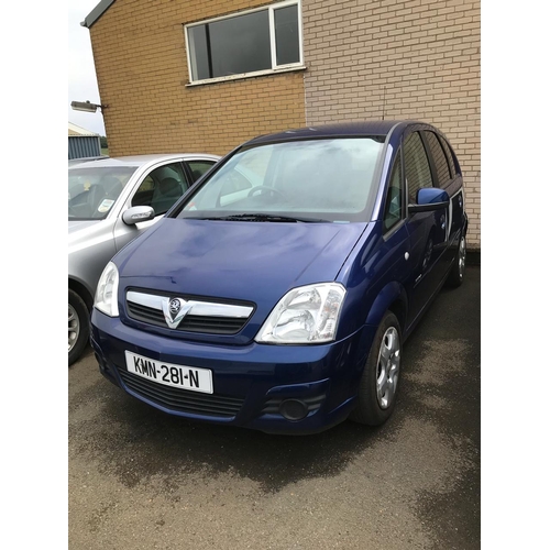 13A - KMN281N
Blue Vauxhall Meriva 1.3 CDTi
First Registered 01.03.2007
Approx 80,167 miles
Manual Diesel